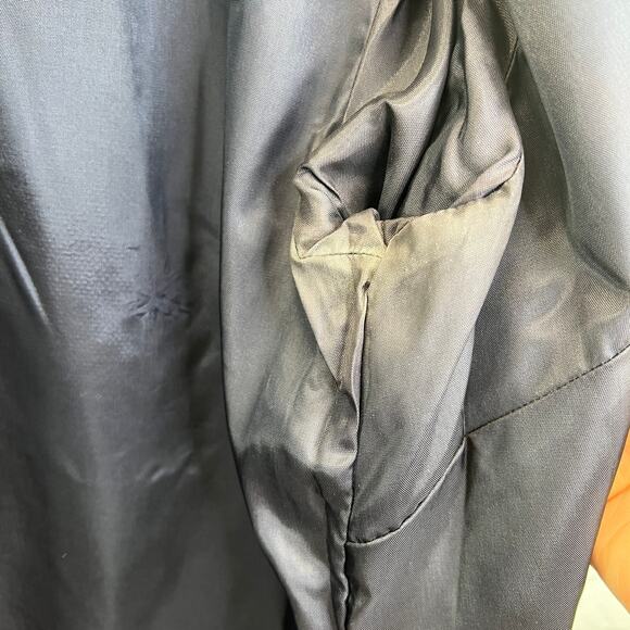 Vintage Alfred Dunner Paisley Blazer Jacket Blue Size 14 Floral Button Front - Picture 8 of 10